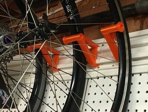 wheel holder craftsman versatrack track wall organization bike mount versa 3d print model - Mito3D