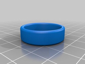 my customized ring round edge rings 3d print model - Mito3D