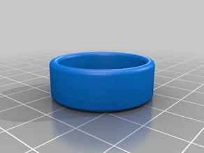 my customized ring round edge rings 3d print model - Mito3D