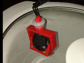 crock pot fan mount vapor smoothing parts 3d print model - Mito3D