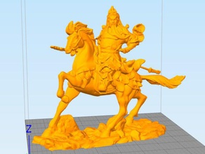 guangong Pferd Menschen guanyu 3d print model - Mito3D