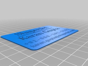 karan gupta office personalizzato 3d print model - Mito3D
