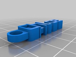 chloe Schlüsselanhänger - Organisation angepasst 3d print model - Mito3D