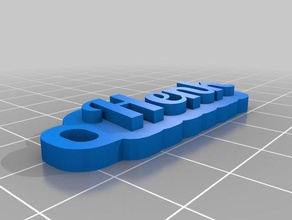 henk sleutelhanger 2 llaveros personalizado 3d print model - Mito3D
