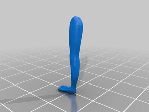 pierna detallada de los pies personas humanos 3d print model - Mito3D