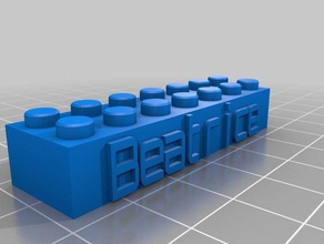 beatrice lego Bau - Spielzeug angepasst 3d print model - Mito3D