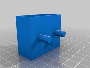 2-peg pegboard tic tac titular caixa organização personalizado 3d print model - Mito3D