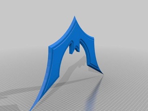 batman batarang 3d impressão 3d print model - Mito3D