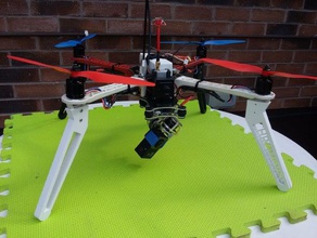 extended leg f450 size quadcopter rc vehicles 3d print model - Mito3D