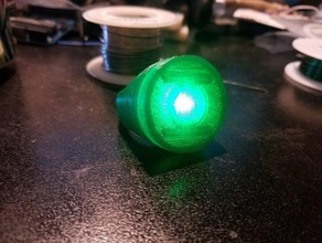 luz verde, o anel de lanterna adereços costumechallenge 3d print model - Mito3D