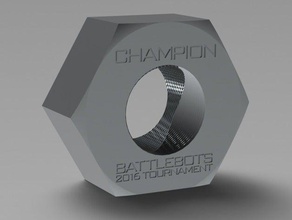 battlebots trophy giant nut 2016 props 3d print model - Mito3D