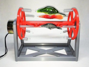 la rotation de leurre peche grille séchage sport à l'extérieur stand les poissons appâts 3d print model - Mito3D