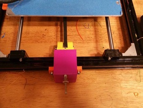 hictop de l'imprimante 3d l'axe y-tendeur galet version finale 2 pièces prusa i3 3d print model - Mito3D
