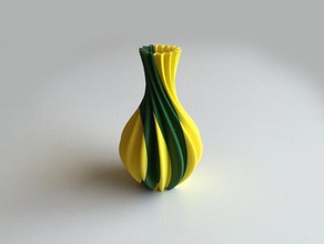 starelt vase dual extrusion 2 color 3d printing 3d print model - Mito3D