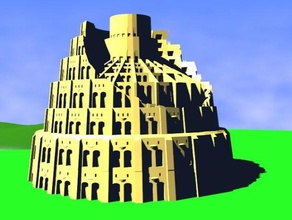 a torre de babel edifícios estruturas 3d print model - Mito3D