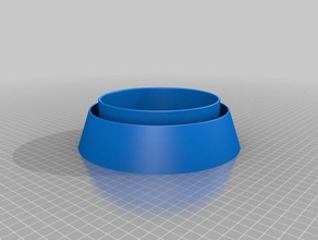 dog bowl my version ant proof pets 3d print model - Mito3D