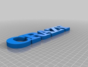 crazy i segni loghi personalizzato 3d print model - Mito3D