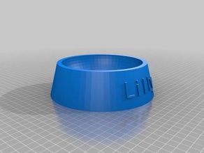 lilly tazón las mascotas personalizado 3d print model - Mito3D