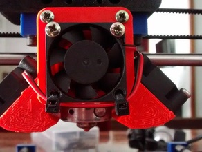 all-in-one fan duct argento v6 3d printer accessories openscad 3d print model - Mito3D
