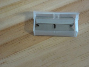 single edge razor blade box rectangular blades tool holders boxes 3d print model - Mito3D