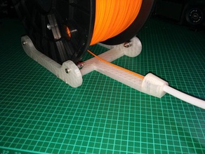 simple filament spool stand v2 guide 3d printer accessories 3d print model - Mito3D