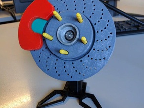 çalışma fren aksamı Otomotiv araba disk hub ölçek tekerlek 3d print model - Mito3D
