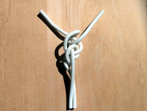 düğüm matematik sanat blender ilham verici knot motivasyon olumlu ayraç string kravat 3d print model - Mito3D