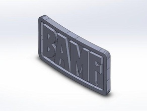 mccree bamf belt buckle games overwatch 3d print model - Mito3D