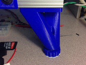 stabiler Bein-verstellbarer Fuß-Quadrat-Drucker 3d Teile 3d print model - Mito3D