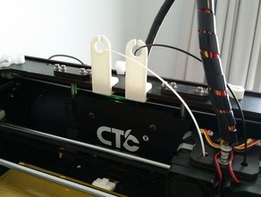 ctc clip-on slot-in filament guide 3d printer accessories upgrades 3d print model - Mito3D