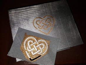 celtic heart stencil signs logos knot created freecad weddings 3d print model - Mito3D