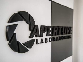 aperture laboratories logo signs logos 3d labs science portal portal2 2 3d print model - Mito3D