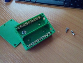 wallmounted screw terminal box electronics 3d print model - Mito3D