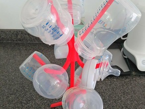 baby bottle drainer organization 3d print model - Mito3D