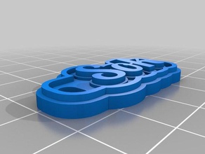 sok2 keychains customized 3d print model - Mito3D
