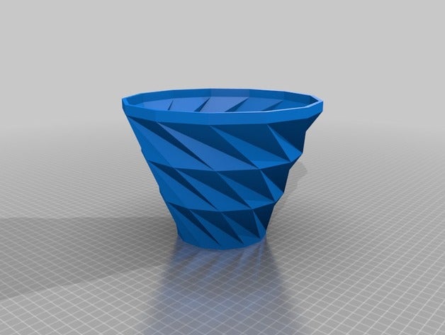 my customized fullyvase twisted organization 3D print model - Mito3D