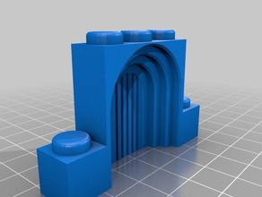 puerta rom&aacutenica san cipriano 1 de la construcción los juguetes exin castillos 3d print model - Mito3D