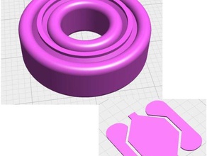 bearing openjscad based new design engineering 3d print model - Mito3D