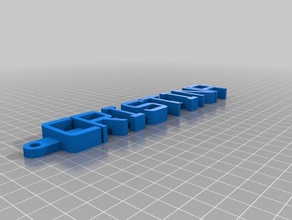 il mio messaggio personalizzato portachiavi organizzazione 3d print model - Mito3D