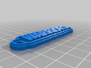 warriors keychain keychains customized 3d print model - Mito3D