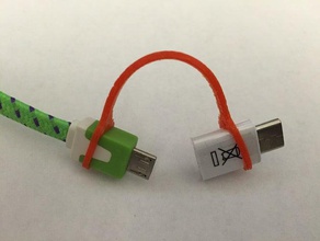 adaptador usb de bungee los gadgets micro cable 3d print model - Mito3D