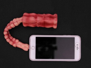 a carne do carregador telefone móveis 3d print model - Mito3D