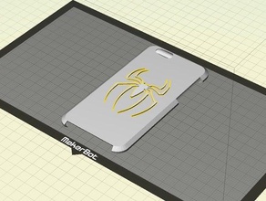 el iphone 6 caso de spiderman móvil 3d print model - Mito3D