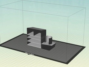 funky Schreibtisch-organiser Organisation 3d print model - Mito3D