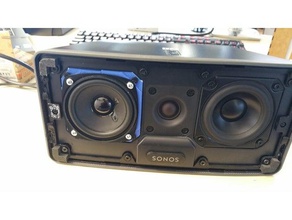 sonos play 3 midrange speaker adapter replacement vistatron frs8 parts 3d print model - Mito3D