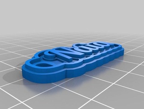 naia blue keychains customized 3d print model - Mito3D