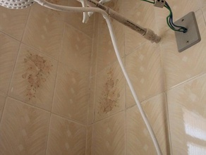 ducha gancho cuarto de baño 3d print model - Mito3D