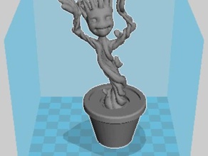 baby groot art regolare danza galaxy tutori film non ballare nodance nowobble pot casuale remix stabile giocattolo gingillo 3d print model - Mito3D