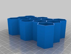 5x3 1x15 inch parametric honeycomb containers customized 3d print model - Mito3D