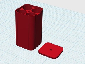4x18650s Fall 3d drucken Architektur lol tag vape vaporizer 3d print model - Mito3D